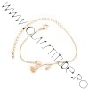 Bratara cu Charm Floare de Trandafir placata 24K Rose