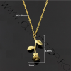 Lantisor din aliaj cu Pandantiv Floare de Trandafir Gold 2 Lantisor din aliaj cu Pandantiv Floare de Trandafir Gold