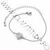 Bratara cu Cristale tip Swarovski din Inox Argintiu 1 Bratara cu Cristale tip Swarovski din Inox Argintiu