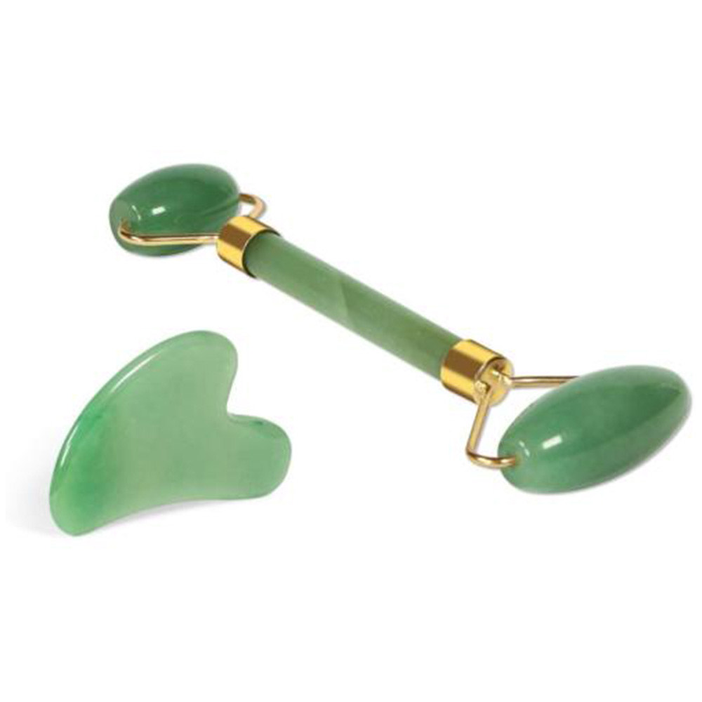 Roller Jad si Gua Sha pentru Masaj Facial