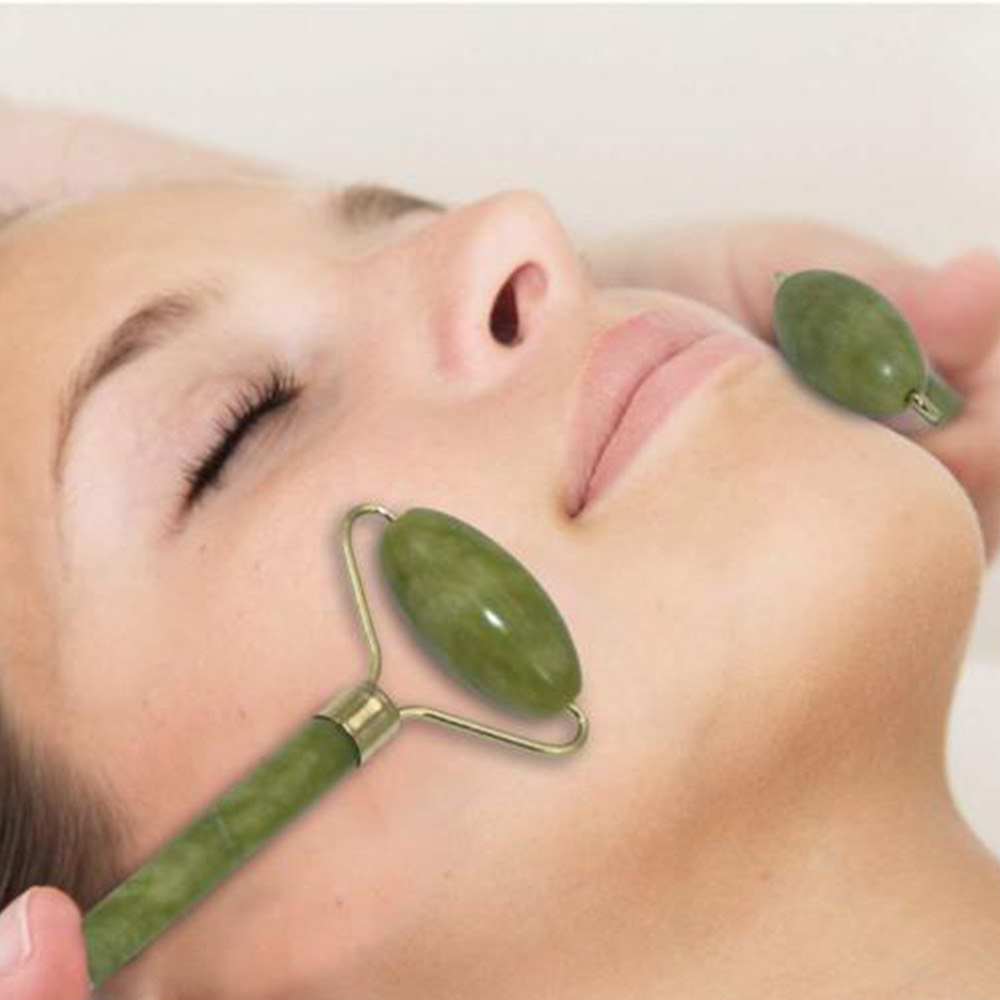 Roller Jad si Gua Sha pentru Masaj Facial