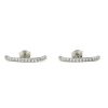 Cercei half hoops cu cristale Zirconia din aliaj Argintiu3 Cercei half hoops cu cristale Zirconia din aliaj Argintiu