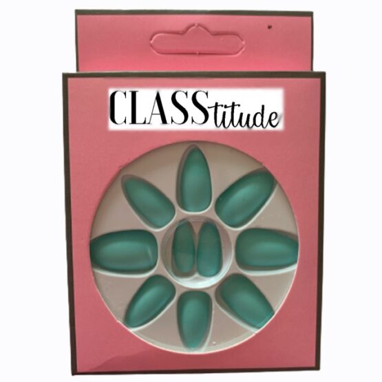 Set 12 unghii false autoadezive mate Verde-Menta Set 12 unghii false autoadezive mate Verde-Menta