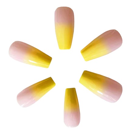 Set 24 unghii false press-on Balerina Ombre French Roz