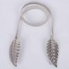 Curea elastica cu catarama metalica tip frunze aliaj Argintiu