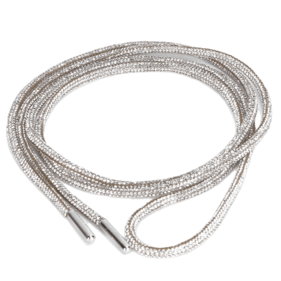 Set 2 sireturi cu cristale snur cu strasuri 100 cm Argintiu22 Set 2 sireturi cu cristale snur cu strasuri 100 cm Argintiu