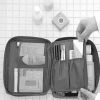Geanta cosmetice travel bag textil impermeabil Gri