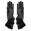 Manusi tip dantela tulle lungi marime universala Negru