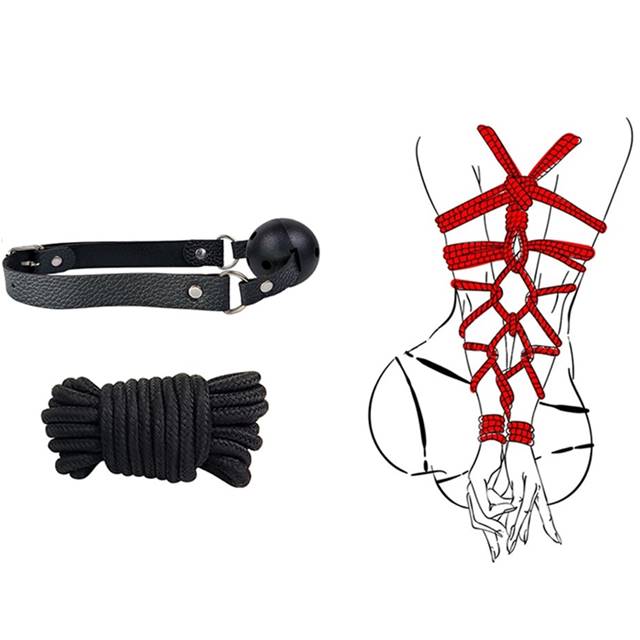 Set 10 jucarii erotice piele ecologica BDSM Negru