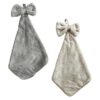 Set 2 prosoape de maini cu fundita Crem Gri