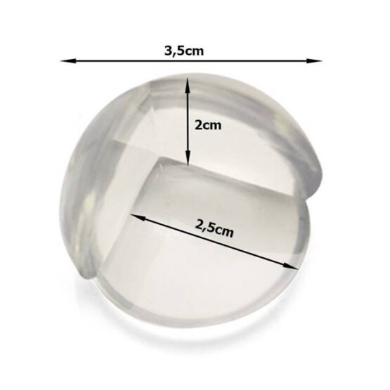 Set 4 bucati protectie colturi din silicon Transparent