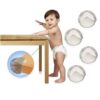 Set 4 bucati protectie colturi din silicon Transparent