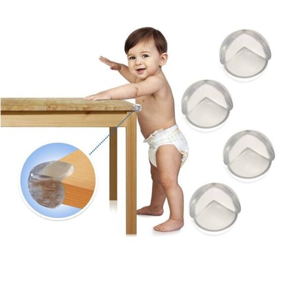 Set 4 bucati protectie colturi din silicon Transparent