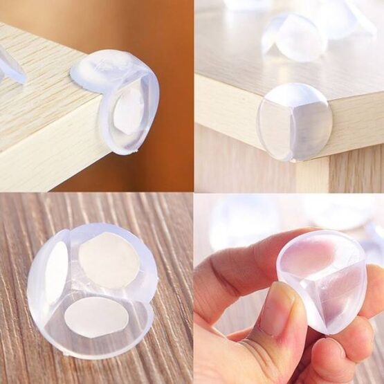 Set 4 bucati protectie colturi din silicon Transparent