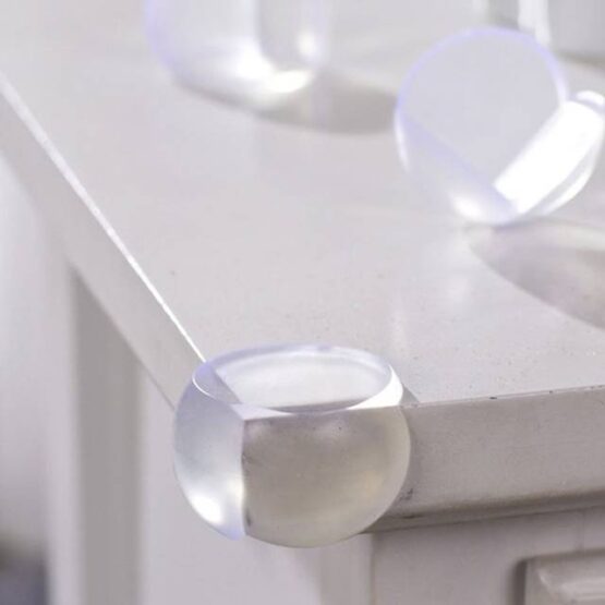 Set 4 bucati protectie colturi din silicon Transparent