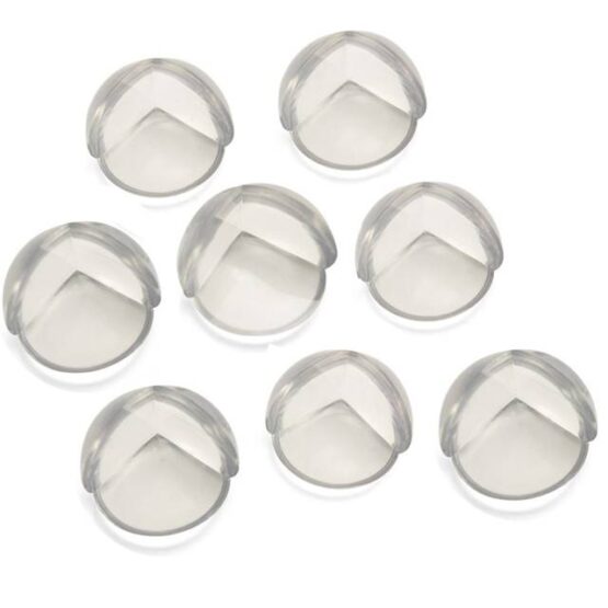 Set 8 bucati protectie colturi din silicon Transparent