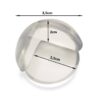 Set 8 bucati protectie colturi din silicon Transparent