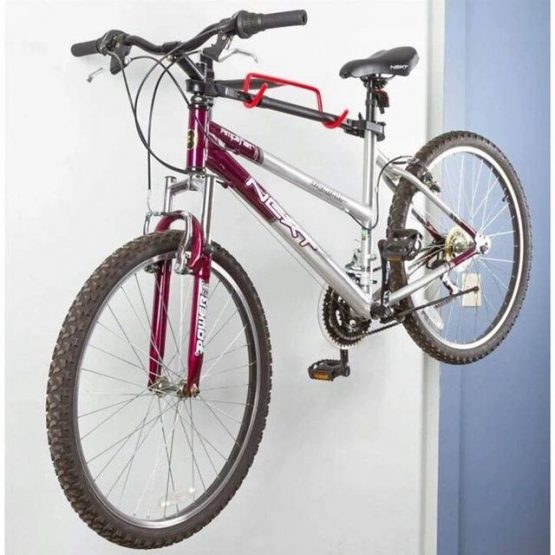 Suport bicicleta metalic dibluri incluse Negru Rosu