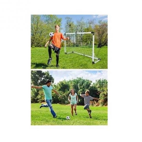 Set Fotbal pentru copii portabil Alb Negru