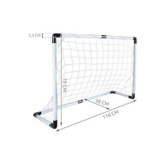 Set Fotbal pentru copii portabil Alb Negru