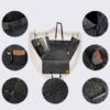Husa auto protectie bancheta si transport animale 148 x 215 cm Negru3 Husa auto protectie bancheta si transport animale 148 x 215 cm Negru