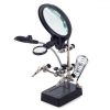 Lupa de masa cu iluminare LED si clesti de sustinere Negru6 Lupa de masa cu iluminare LED si clesti de sustinere Negru