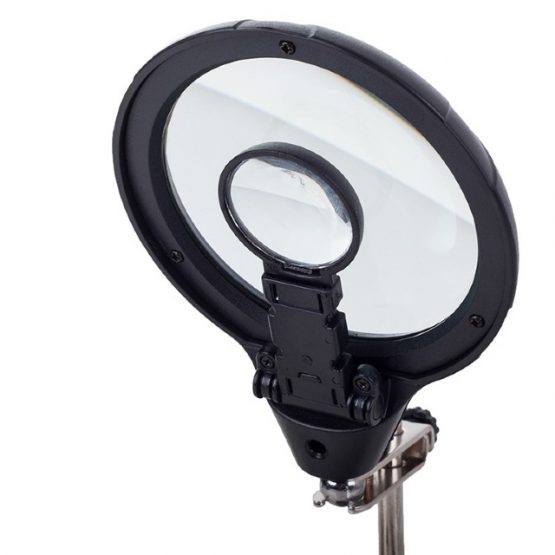 Lupa de masa cu iluminare LED si clesti de sustinere Negru7 Lupa de masa cu iluminare LED si clesti de sustinere Negru