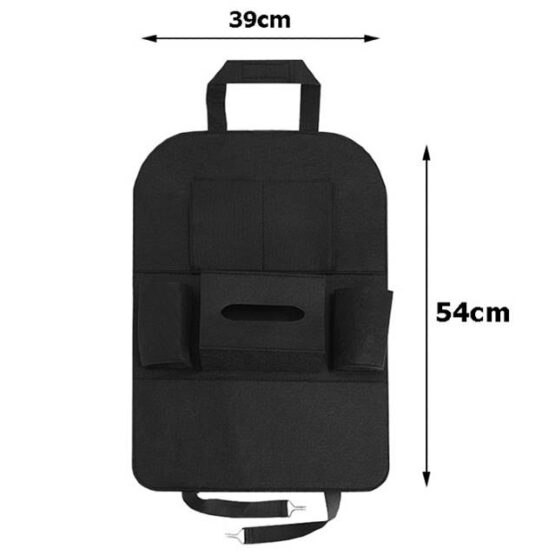 Organizator auto scaun universal 54 x 39 cm Negru