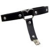 Portjartier piele cu inima marime universala Black3 Portjartier piele cu inima marime universala Black
