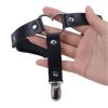 Portjartier piele cu inima marime universala Black5 Portjartier piele cu inima marime universala Black