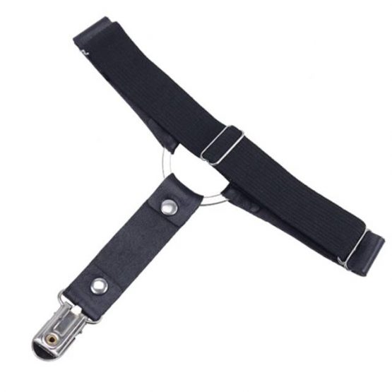 Portjartier piele cu inima marime universala Black8 Portjartier piele cu inima marime universala Black