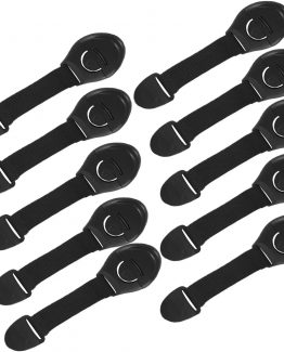 Set 10 bucati sigurante usi 20 cm Negru