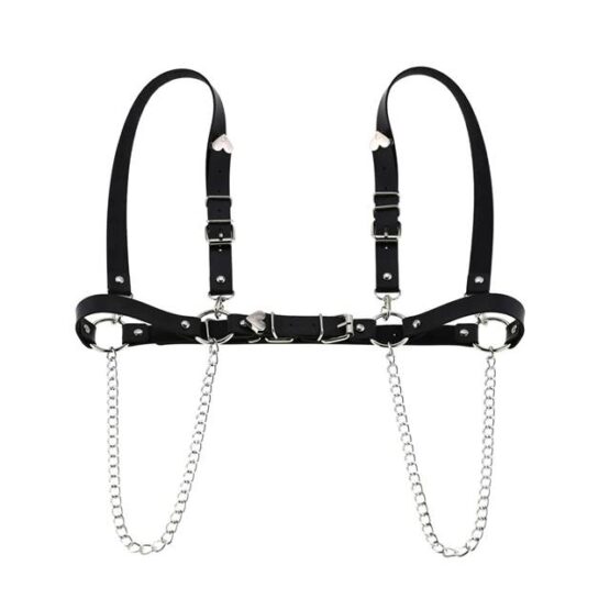 Set lenjerie erotica din piele ecologica marime universala Black3 Set lenjerie erotica din piele ecologica marime universala Black