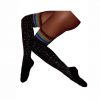 Sosete lungi cu cristale multicolore marime universala Negru Sosete lungi cu cristale multicolore marime universala Negru