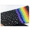 Sosete lungi cu cristale multicolore marime universala Negru4 Sosete lungi cu cristale multicolore marime universala Negru