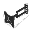 Suport TV extensibil 14 - 55 inch max 50 kg Negru
