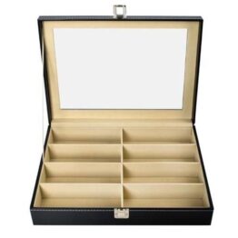 Cutie depozitare ochelari 34 x 24.5 x 7.5 cm Negru3 Cutie depozitare ochelari 34 x 24.5 x 7.5 cm Negru