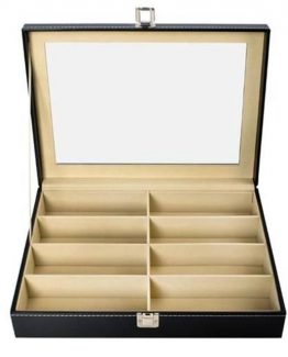 Cutie depozitare ochelari 34 x 24.5 x 7.5 cm Negru