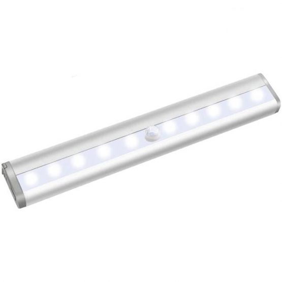 Lampa LED auto-adeziva cu senzor de miscare Alb