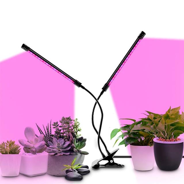 Lampa UV cresterea plantelor cu 2 brate 20W Negru