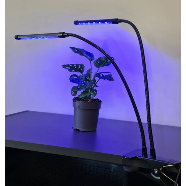 Lampa UV cresterea plantelor cu 2 brate 20W Negru