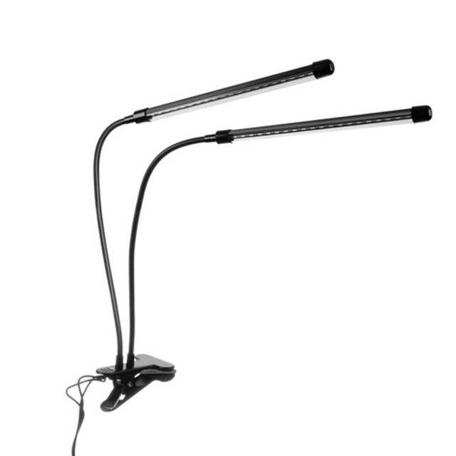 Lampa UV cresterea plantelor cu 2 brate 20W Negru