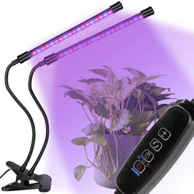 Lampa UV cresterea plantelor cu 2 brate 20W Negru