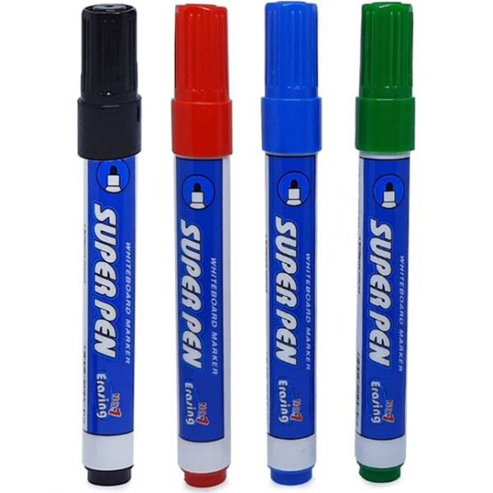 Set 4 markere tabla magnetica varf 2 mm Multicolor4 Set 4 markere tabla magnetica varf 2 mm Multicolor