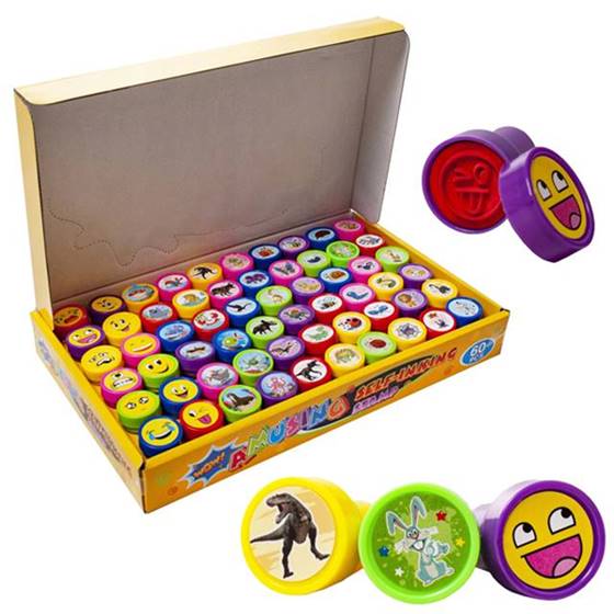 Set 60 stampile copii non-toxice 3+ Multicolor