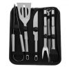 Set 9 ustensile gratar otel inoxidabil Negru Argintiu1 Set 9 ustensile gratar otel inoxidabil Negru Argintiu