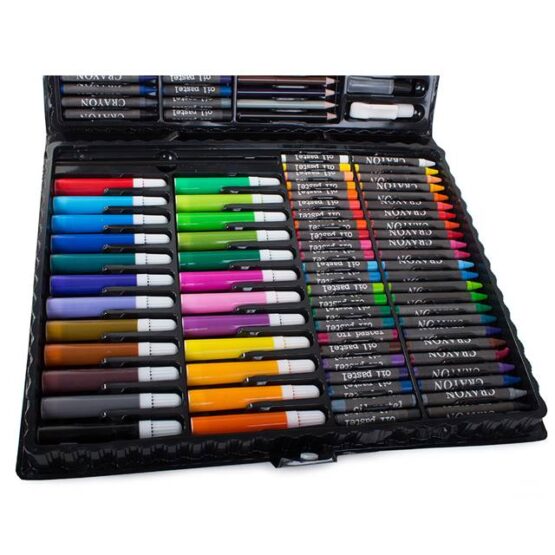 Set desen si pictura 168 de piese Multicolor2 Set desen si pictura 168 de piese Multicolor