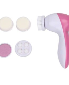 Perie rotativa 5 in 1 pentru masaj facial si exfoliere