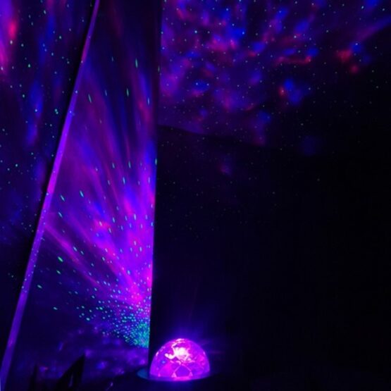 Lampa de veghe proiector stele, cu boxa si telecomanda