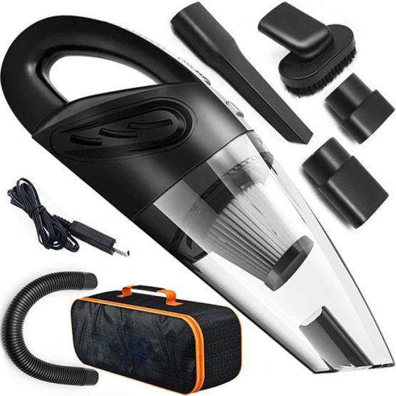 Aspirator auto de mana fara fir, 120W, Negru Aspirator auto de mana fara fir, 120W, Negru